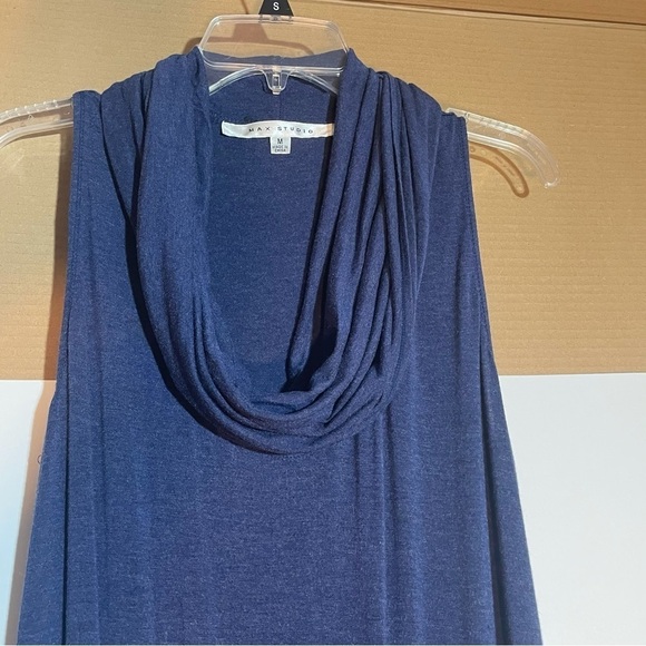 Max Studio Sleeveless Cowl Neck Jumpsuit M  stretchy knit comfy - Picture 5 of 10